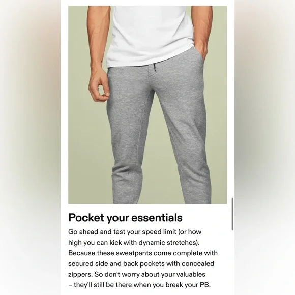 On Running Blue Joggers
